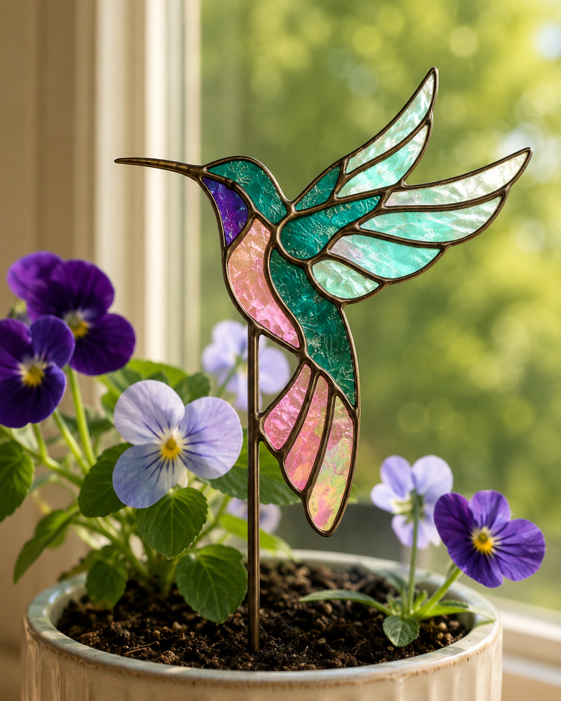Copper Foil Level 2 Art Nouveau stained glass piece