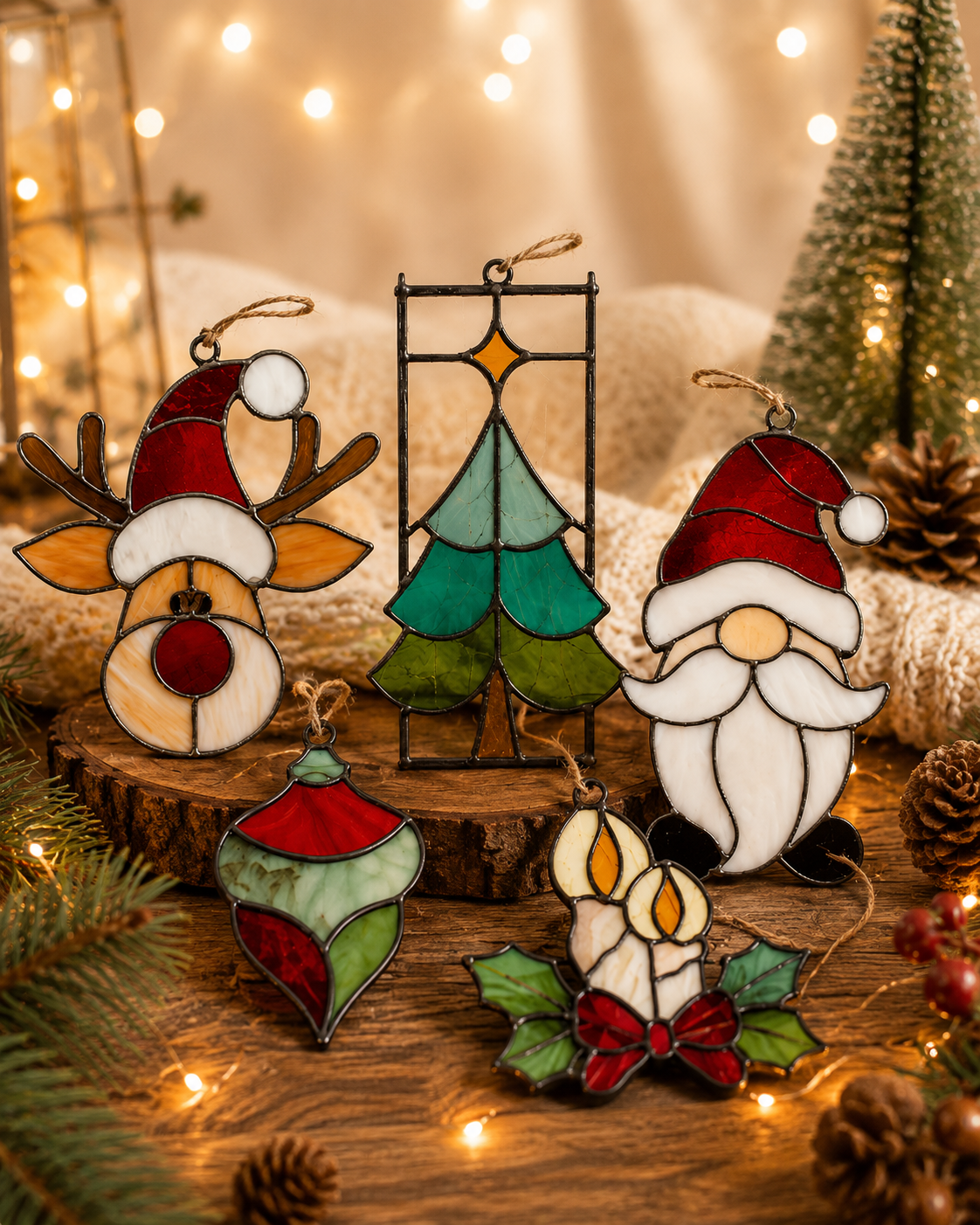 Christmas Ornaments stained glass workshop